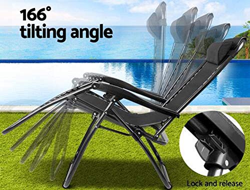 Latch Hinge Fixed Catch Lock and Release Handle Lever Replacement Repair Kit for Recliner Beach Lounge Chair Zero Gravity Foldable Reclining Camping Beach Chair,Fit 19mm Pipe - Easy to Install - 2/PK