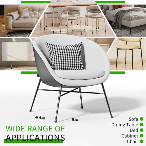 24 Pcs Extra Small Chair Leg Floor Protectors, Silicone Chair Leg Protectors for Hardwood Floors, Round Felt Pads Caps Chair Leg Covers to Protect Floors from Scratches & Noise(Black, Fit 0.35"-0.55") - size: XS(Fit: 0.35"-0.55")