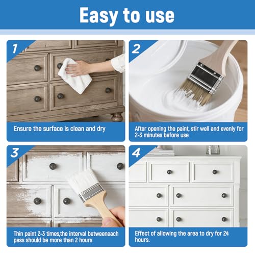 White Paint Touch-Up Paint for Metal, Furniture, Cabinets, Wood, Appliances, Clay, DIY Crafts, Walls, Acrylic Enamel Multi Surface Water Based Fast Drying, 5.3 Fl Oz - color: White - 5.3 oz
