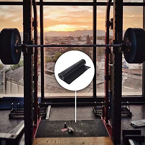 DOBTIM Neoprene Rubber Sheet Rolls 1/16 (.062)" Thick X 12" Wide X 5' Long, Solid Rubber Strips Use for Gaskets DIY Material, Supports, Leveling, Sealing, Protection, Abrasion, Flooring, Black - size: 12" X 5', style: .062" thick (No Adhesive)