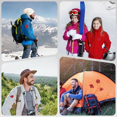 Down Jacket Patches Nylon Repair Tape Self-Adhesive Repair Patch | Pre-Cut, Waterproof Tear-Resistant Rip-Stop Nylon Fabric Patches to Fix Holes in Clothing, Sleeping Bags - color: Red