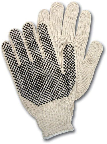 MCR Safety 9506MD1 Cotton 7 Gauge String Knitted Multi-Purpose Gloves, Natural, Medium, 1-Pair