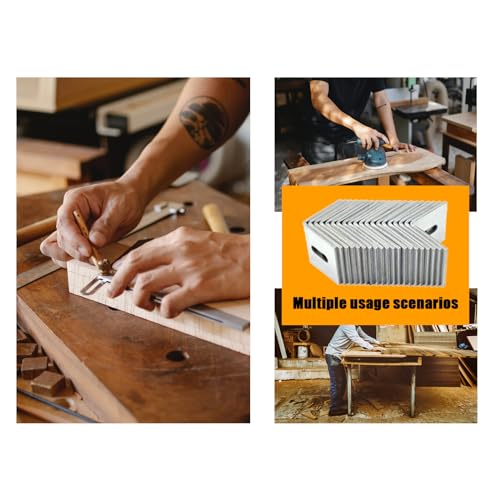 Table Top Fasteners,20 Pack Z Clips for Table Tops Included 60 pcs Screws,Adjustable Corner Braces for Wood Table Tops,Which L Brackets Use on Wood Table as Countertop Fasteners