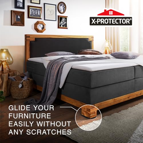 X-Protector Felt Furniture Sliders Hardwood Floors - 4 PCS 6" x 3 1/2" Furniture Sliders - Heavy Duty Felt Sliders Hard Surfaces – Move Your Furniture Easily & Safely! - size: 4 PCS 6 inch