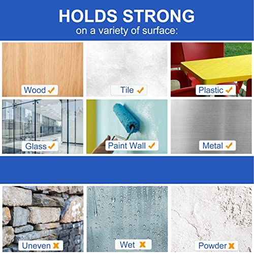 500Pcs Double Sided Tape for Acoustic Foam Panels, Removable Mounting Tape Wall Strong Adhesive Sound proofing Transparent Putty Clear Sticker Heavy Duty 1inch Round - color: 500Pcs Round