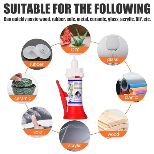 5210 Metal Oil Based Glue, Powerful Solder Multi-Material Repair Adhesive, Welding High-Strength Oily Universal Adhesive (3pcs) - color: 3pcs