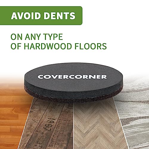 Furniture Sliders for Hardwood Floors 16 PCS - 3 1/2 inch Sliders for Moving Furniture – Felt Furniture Pads for Hardwood Floors Brown - size: 16 Pcs 3 1/2" Brown
