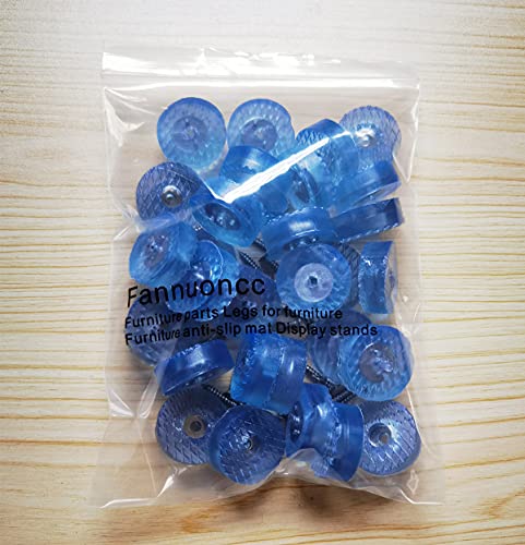 30 Pcs Translucent Cylindrical Shape Furniture Pads Rubber Non Slip Feet Pad for Table Desk Chair Sofa and Cutting Boards (30mm x 11mm) - size: 30mm x 11mm