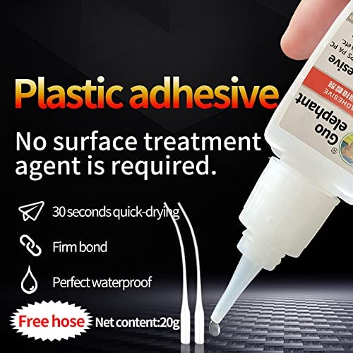 Super Glue 20g, Instant Adhesive for Plastic & Other Materials, DIY Crafts, Tube, PVC, ABS, PBT, PS, PA, PC, PM, MA, Nylon