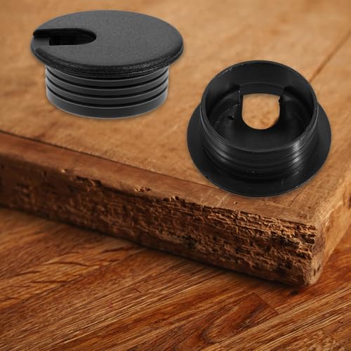 4 Pcs Flexible Desk Grommet 1-1/2 Inch Cable Grommet Cable Hole Cover Hole Covers for Cords Grommets for Desk Holes Drywall Holes Cover for Desktop Wiring Management Protection