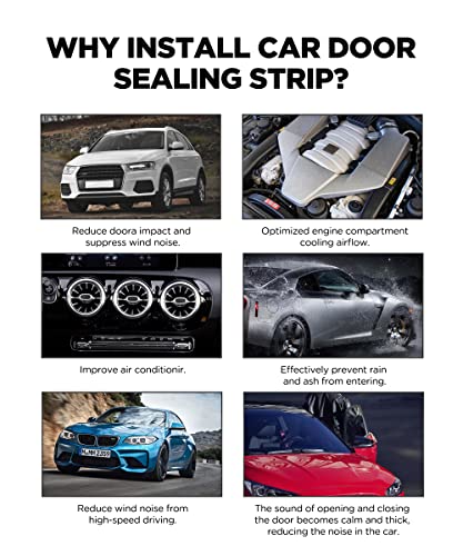 Rubber Edge Trim,Car Weather Striping,Door Rubber Seal Strip Trim Seal,Automotive Weather Stripping Edge Guard for Cars, Boats, RVs, Trucks, and Home Applications (10 FT) - size: 10 FT