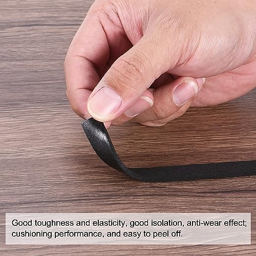 PATIKIL 5m/16.4ft Sealing Foam Tape, 2 Rolls 5mm Wide 2mm Thick Single Sided Weather Stripping Door Seal Strip for Window Door Insulation, Black - size: 5mx5mmx2mm