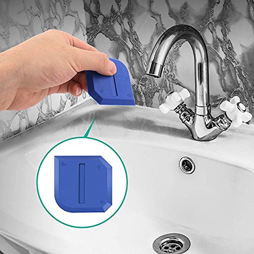 3 Pcs Silicone Caulking Tools, Sealant Grout Finishing Kit for Bathroom & Kitchen, Caulk Smoothing Tool Set, Grout Tool for Tile Sealing