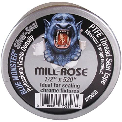 Mill Rose Blue Monster Silver 520 in. L x 1/2 in. W Thread Seal Tape - Case of: 30;30