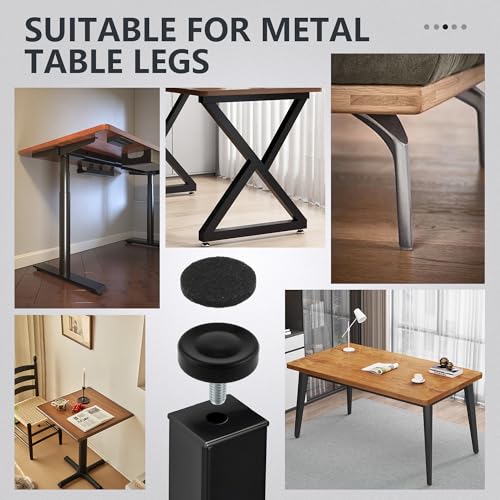 BDS-HOME 14pcs 1/4” Thread Furniture Leveling feet, Adjustable Furniture Levelers Feet for Tables Cabinets Chairs Stool Legs Adjusting (NO T-Nuts) - color: No Screws