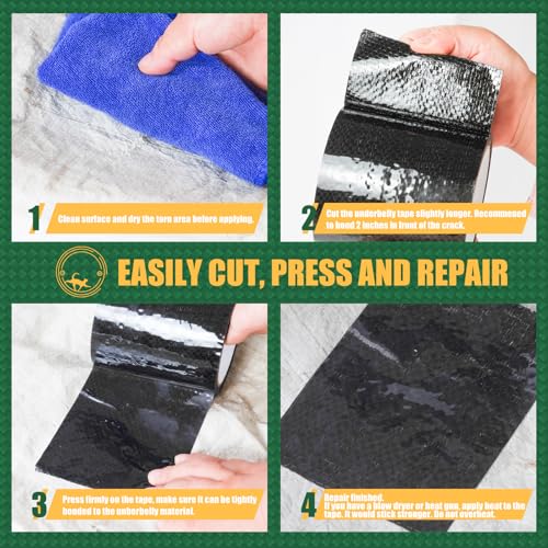 RV Underbelly Material Repair Tape, Flex Belly Seal Tape with Permanent Strong Adhesive for RV, Mobile Home, Camper Travel Trailer, RV Awning Tear Repair Kit, Waterproof, 6 INCH x 20 Feet - size: 6 INCH x 20 Feet