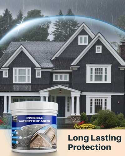 Transparent Waterproof Sealant,35oz Clear Transparent Waterproof Coating,Liquid Invisible Water Proof Agent for Roofs Walls,Garden,Bathroom,Kitchen Indoor & Outdoor Water Proof Sealant - size: 35oz