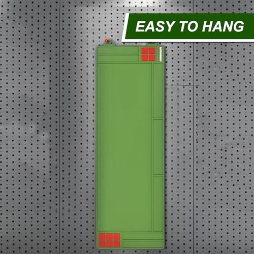Gun Cleaning Mat Rifle Cleaning Mat Large, Magnetic Gun Maintenance Mat with Cleaning Supplies & Ruler, Universal Gun Cleaning Kit with Anti-Slip Rubber Cleaning Pad for All Guns - color: Green