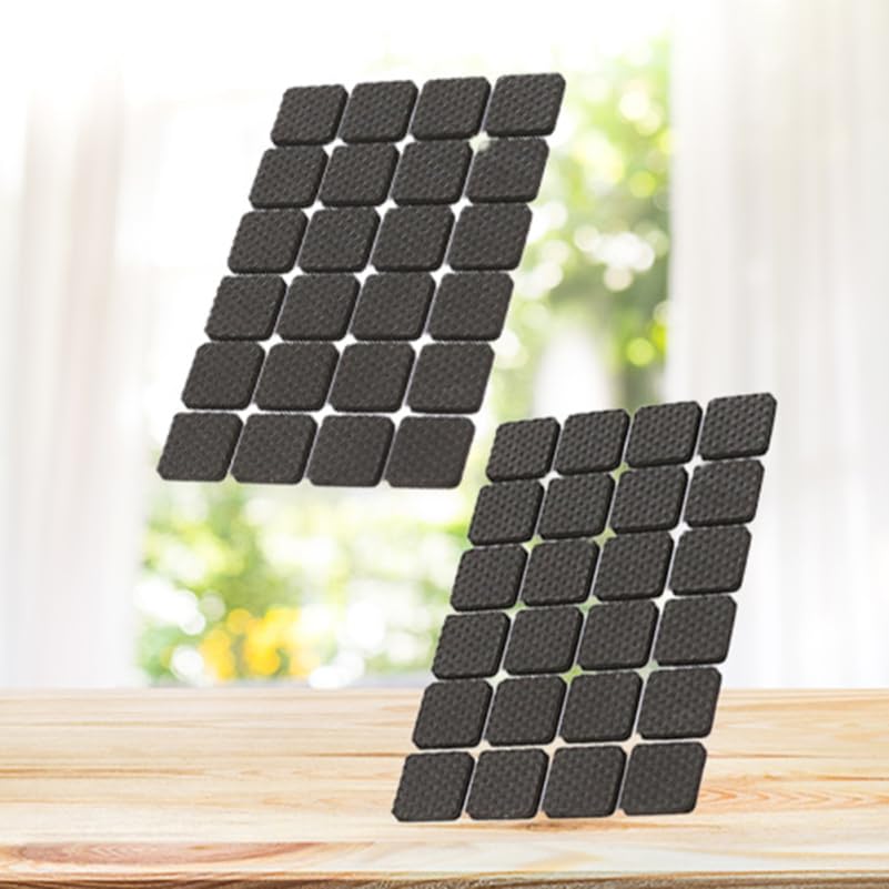 Garneck 48pcs Non Slip Furniture Pads Felt Furniture Sliders for Carpet Floor Protector Pads for Chairs Tables Self-Adhesive