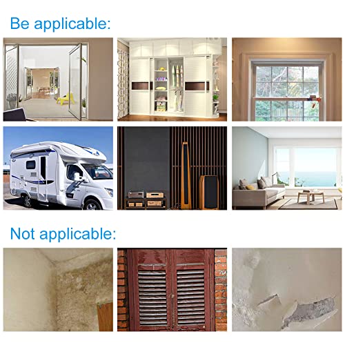 Weather Stripping Door Seal, 1/2 Inch Wide X 3/8 Inch High Density Foam Tape Weather Strip for Door and Window Insulation, Single Side Door Sealer Total 13FT - size: 1/2''W x 3/8''T x 13FT