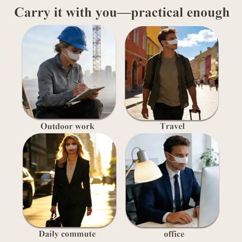 20 Pack Nose Cover Mask, Disposable Anti-pollen Nose Cover Protection, Women/Teenager Breathable Anti-Allergy Nasal Filter Cover for Outdoor Activities, Gardening, and Travel, Individually Wrapped