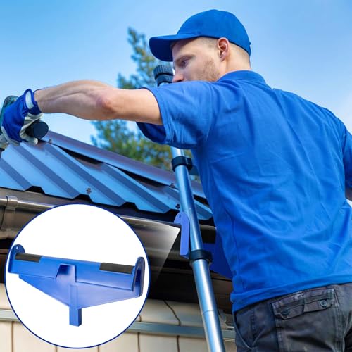 2 Pcs 17 Inch Gutter Ladder Safety Rest-Non-Slip Gutter Guard Ladder Stabilizer-Ladder Safety Helper for Gutters and Roof Safety Protection