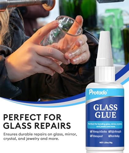 Glass Glue, 35g Heavy Duty Super Strong Clear Glue, Waterproof Heat Resistant Adhesive for Glass Bonding, Repair, Crystal, Mirrors, Windows, Glassware, Crafts, DlY Kits - style: Glass Glue