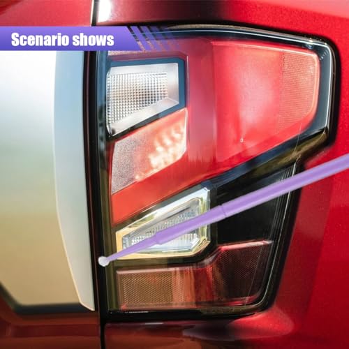 100Pack 1.5mm Touch Up Paint Brushes, Repair Paint Brushes, Disposable Cotton Swabs Micro Applicators for Car Paint Chip Repair Automotive Scratch (Light Purple)