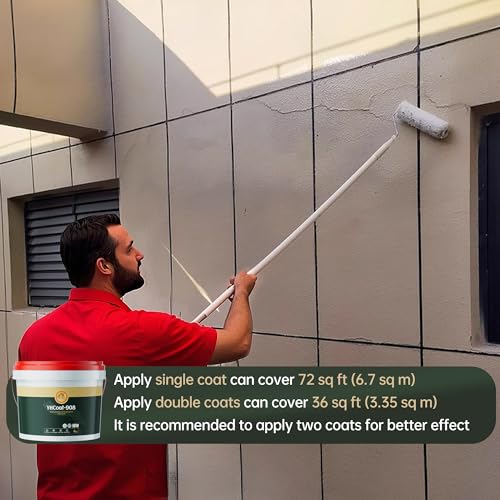 1 Gallon Transparent Waterproof Coating, Clear Acrylic Sealant Invisible Adhesive Leak Repair Agent for Concrete, Wall, Wood, Brick, Stone, Water-Based Outdoor & Indoor Sealer 4KG