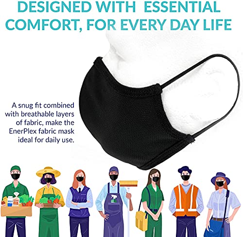 GALAXYLENSE 5 Packs Cotton Washable,Reusable Black Face Mask, Mouth Cover Breathable For Personal Care Protection - color: 5 Packs Black