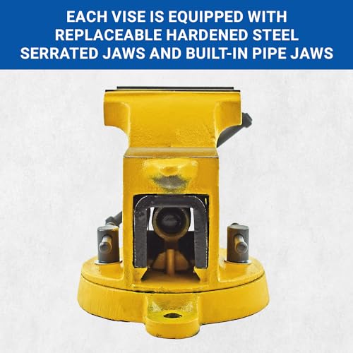 Yost Vises 904-HV 4" High-Visibility Heavy Duty Steel Bench Vise - size: 4", style: High-Visibility Heavy Duty