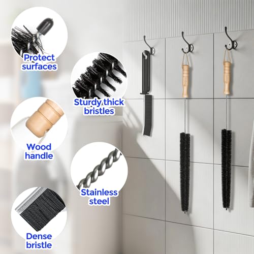 Holikme Dryer Vent Cleaner Kit, 3 Pieces Dryer Lint Brush- Household Supplies 304 Stainless Steel Cleaning Brush Home Essentials Crevice Brush for Lint Trap - size: 2pack