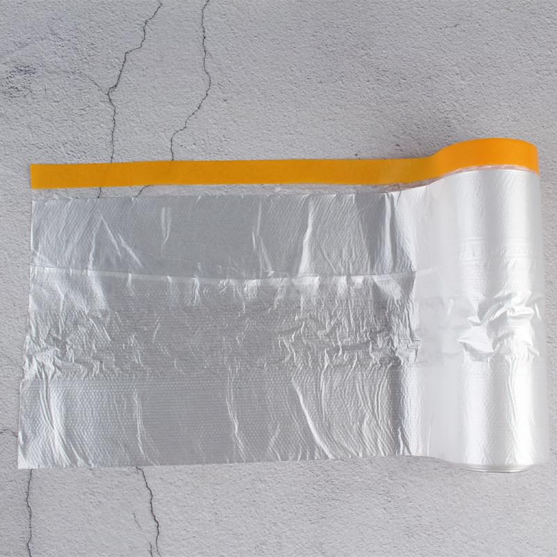 Masking Film & Drape, Paint Protection Film for Automotive Paint, Furniture Protective Film & Dust Film for Furniture Dustproof (472.44" L × 110.24" W(1200cmL × 280cmW)) - size: 472.44"L × 110.24"W(1200cmL × 280cmW)