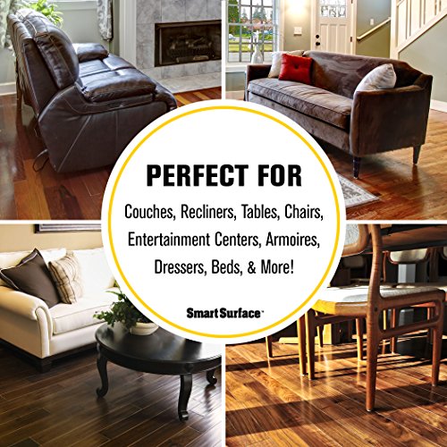 Smart Surface 8825 Heavy Duty Self Adhesive Furniture Felt Pads 1-Inch Round Brown 96-Piece Value Pack in Resealable Bag - color: Brown
