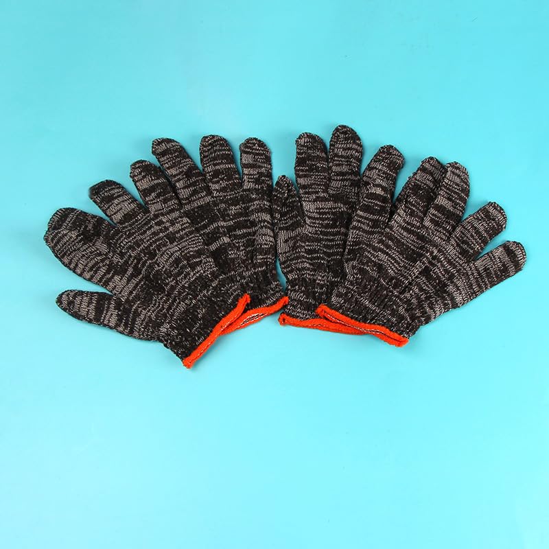 12pcs Durable Work Gloves - Breathable, Thin & Wear-Resistant for Construction, Gardening, Home Renovation & Auto Repair