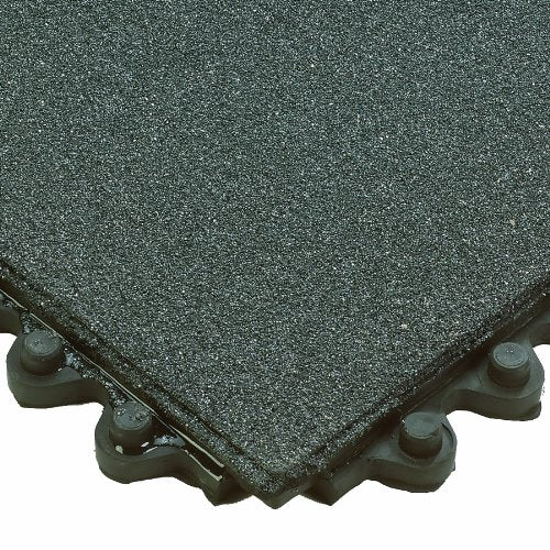 Wearwell 574.58X3X3CFRBK 24/Seven GritWorks Cutting Fluid Resistant Anti-Fatigue Solid Mat, for Mineral oil-based fluids, 3' x 3' x 5/8" Thickness, Black - color: Black, style: GritWorks Solid Mat