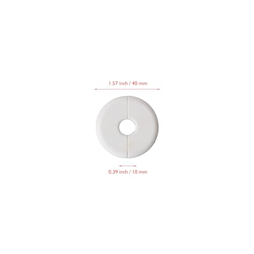 2Pcs Wall Hole Cover Cable Grommet for Ethernet Cable Wall Pass Through Routing Kit Accessories, Compatible with Cables up to 10mm Diameter and 1 Inch Wall Holes
