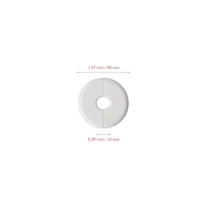 2Pcs Wall Hole Cover Cable Grommet for Ethernet Cable Wall Pass Through Routing Kit Accessories, Compatible with Cables up to 10mm Diameter and 1 Inch Wall Holes