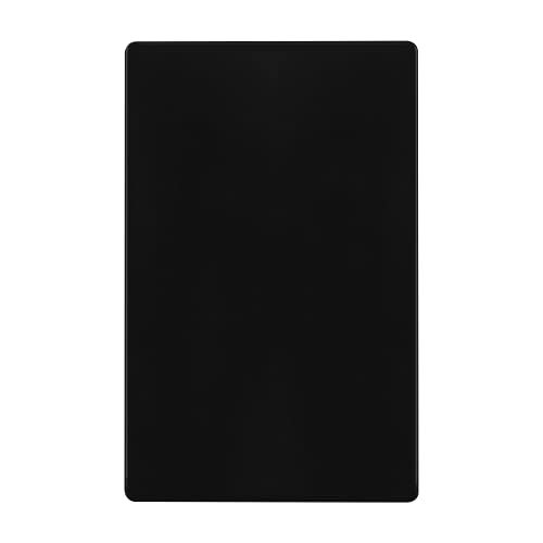 ENERLITES Screwless Blank Wall Plate, Child Safe Blank Device Outlet Cover, Standard Size, 1-Gang 4.68" x 2.93", Polycarbonate Thermoplastic, UL Listed, SI8801-BK, Glossy, Black - color: Black, size: Screwless Design