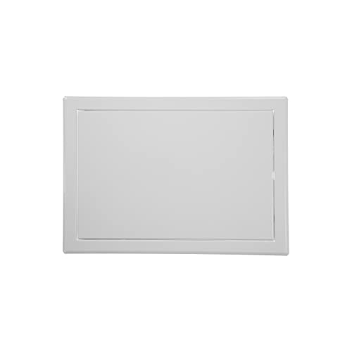 Repa Market 12 x 8 Inch Access Panel for Drywall/White Powder Coated Steel Wall Hole Cover/Door Panel/Cover Plates with Latch – Service Hatch/HVAC Access Door for Plumbing, Electrical Use - color: White, size: 12 x 8