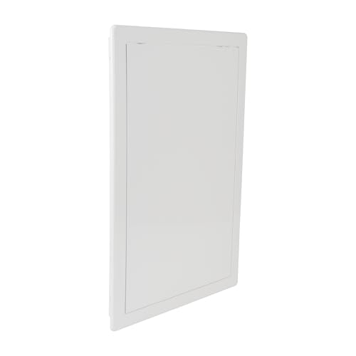Repa Market 10 x 16 Access Panel for Drywall and Ceiling – White ABS Plastic Door Panel, Wall Hole Cover Plate - Rustproof, Easy Access and Installation, Hinged Door for Plumbing Electrical Utility - size: 10 x 16 (Cut Out Size)