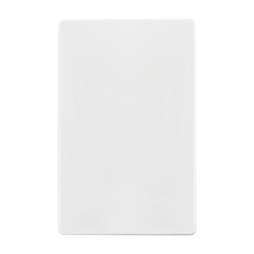 ENERLITES Screwless Blank Wall Plate, Child Safe Blank Device Outlet Cover, Standard Size, 1-Gang 4.68" x 2.93", Polycarbonate Thermoplastic, UL Listed, SI8801-W, Glossy, White - color: White, size: Screwless Design