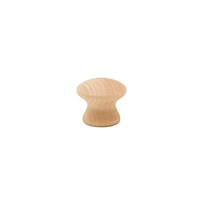 Woodpeckers 3/4-inch Unfinished Small Wooden Knobs - Pack of 25 for Cabinets, Dressers, Drawer Pulls, Furniture Replacement, and Crafts - size: 3/4 Inch