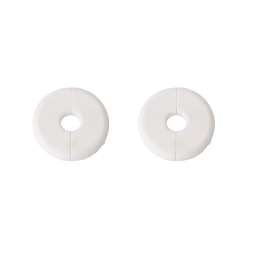 2Pcs Wall Hole Cover Cable Grommet for Ethernet Cable Wall Pass Through Routing Kit Accessories, Compatible with Cables up to 10mm Diameter and 1 Inch Wall Holes