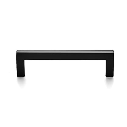 Ravinte 3 Pack Solid 3-3/4 Inch Center to Center Slim Square Bar Drawer Handles Cabinet Hardware - Matte Black Kitchen Pulls - size: Flat Black 3-3/4'' Hole Center