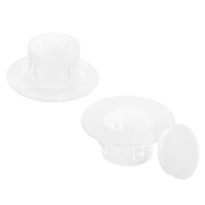PATIKIL Air Conditioning Wall Hole Cover, 2Pcs Air Conditioner Blocking Hole Plug Decoration Water Pipe Sealing Plate Cover for 1.6" - 1.9" Diameter Hole, White - size: 1.6" - 1.9"