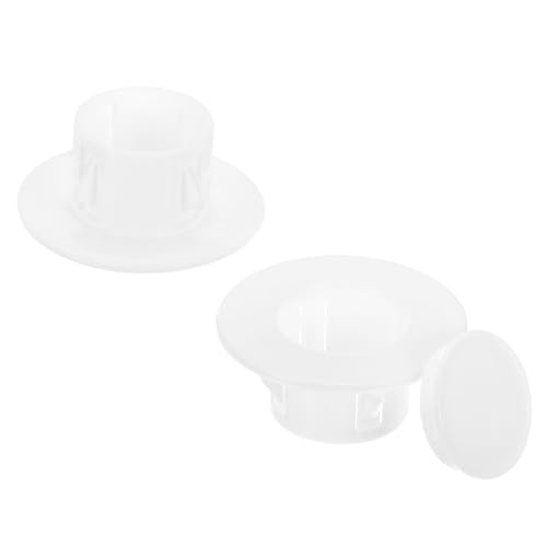 PATIKIL Air Conditioning Wall Hole Cover, 2Pcs Air Conditioner Blocking Hole Plug Decoration Water Pipe Sealing Plate Cover for 1.6" - 1.9" Diameter Hole, White - size: 1.6" - 1.9"