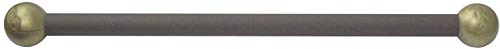 Solus SCA-335BZ-2 15" Aluminum Cross Arm Ladder Rest for Outdoor Lamp Posts and Poles, Easy to Mount, Maintenance Free and Weather Resistant, Bronze Bar with Gold Caps - color: Bronze, size: Single Pack