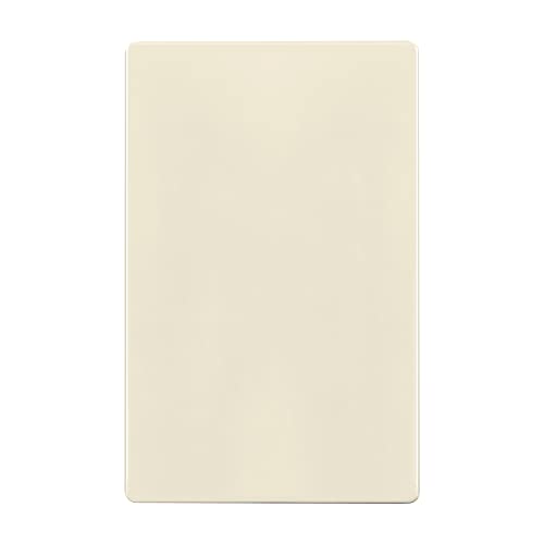 ENERLITES Screwless Blank Wall Plate, Child Safe Blank Device Outlet Cover, Standard Size, 1-Gang 4.68" x 2.93", Polycarbonate Thermoplastic, UL Listed, SI8801-LA, Glossy, Light Almond - color: Light Almond, size: Screwless Design