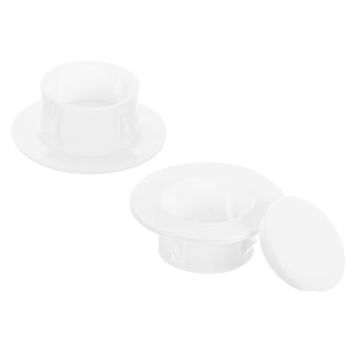 PATIKIL Air Conditioning Wall Hole Cover, 2Pcs Air Conditioner Blocking Hole Plug Decoration Water Pipe Sealing Plate Cover for 2" - 2.3" Diameter Hole, White - size: 2" - 2.3"